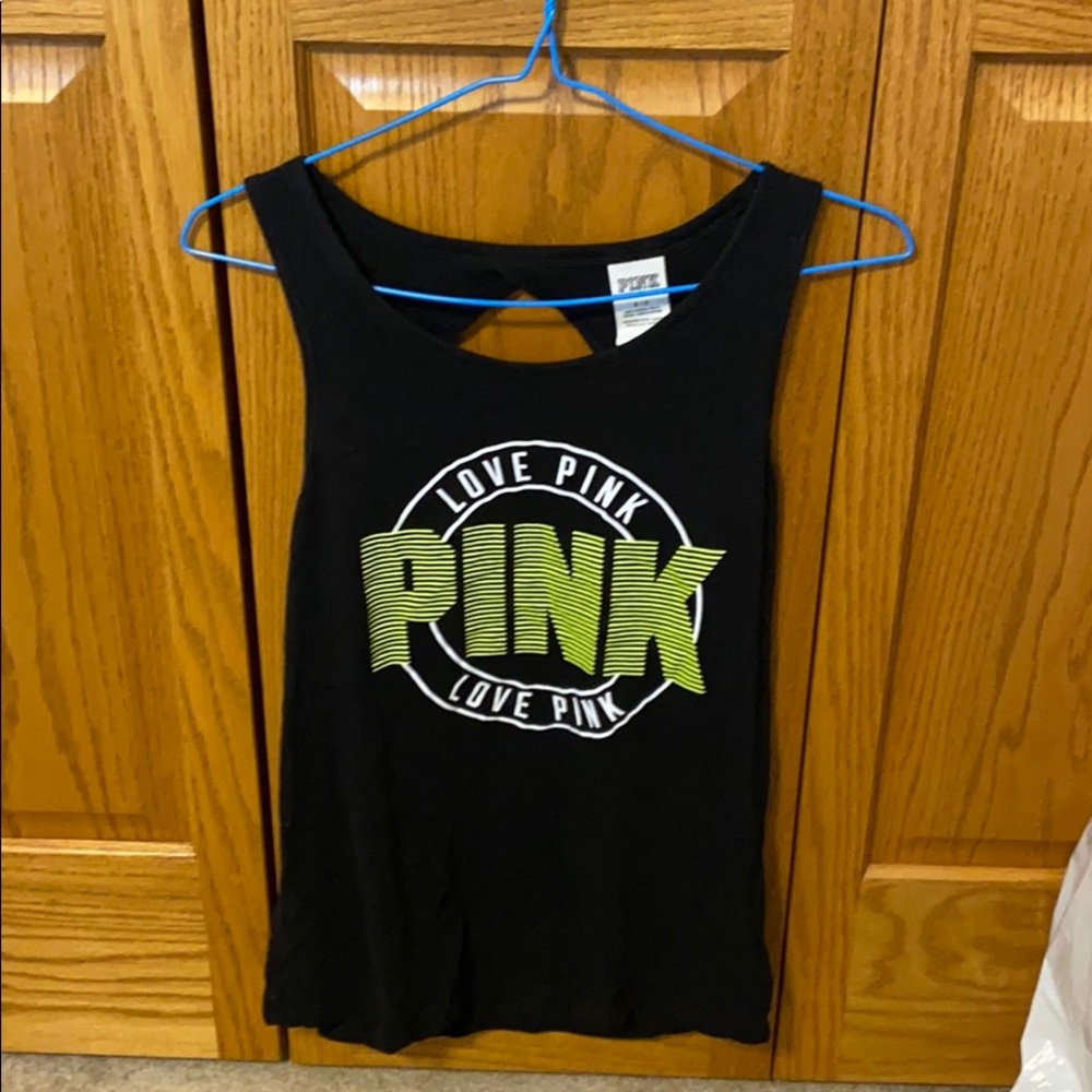 PINK open back tanktop